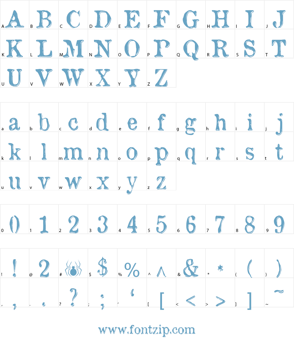 etaoin shrdlu Font Character
